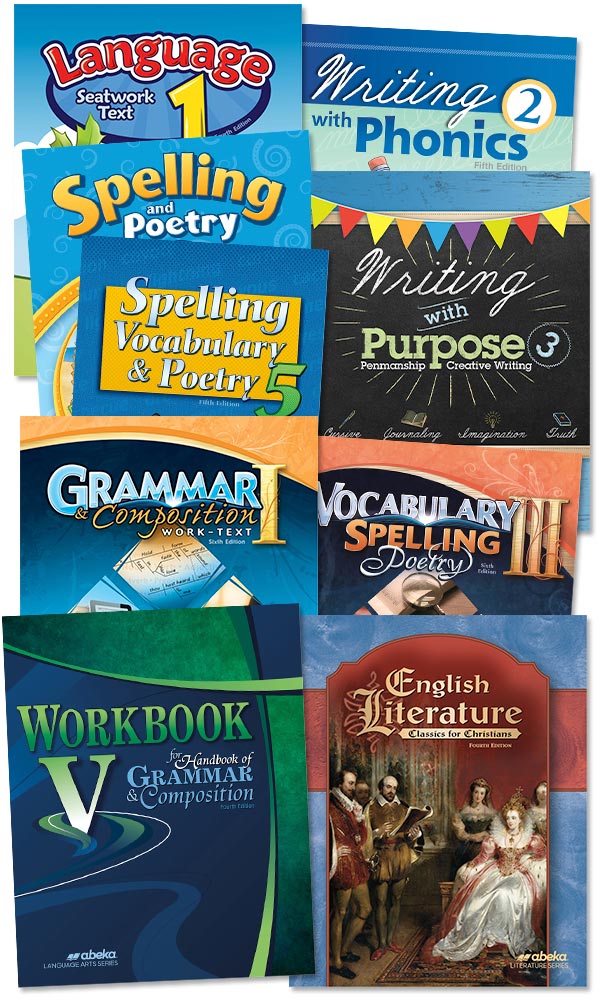 Sample selection of books from Language Arts Curriculum curriculum