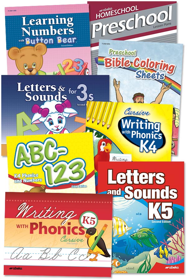 Sample books from the PK-K5 curriculum