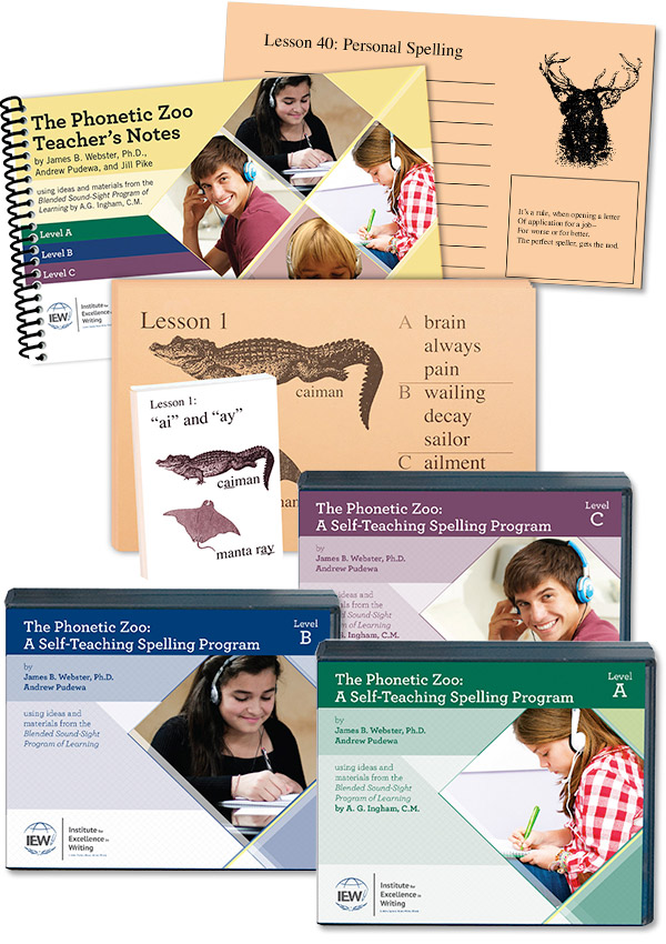 The Phonetic Zoo spelling program components