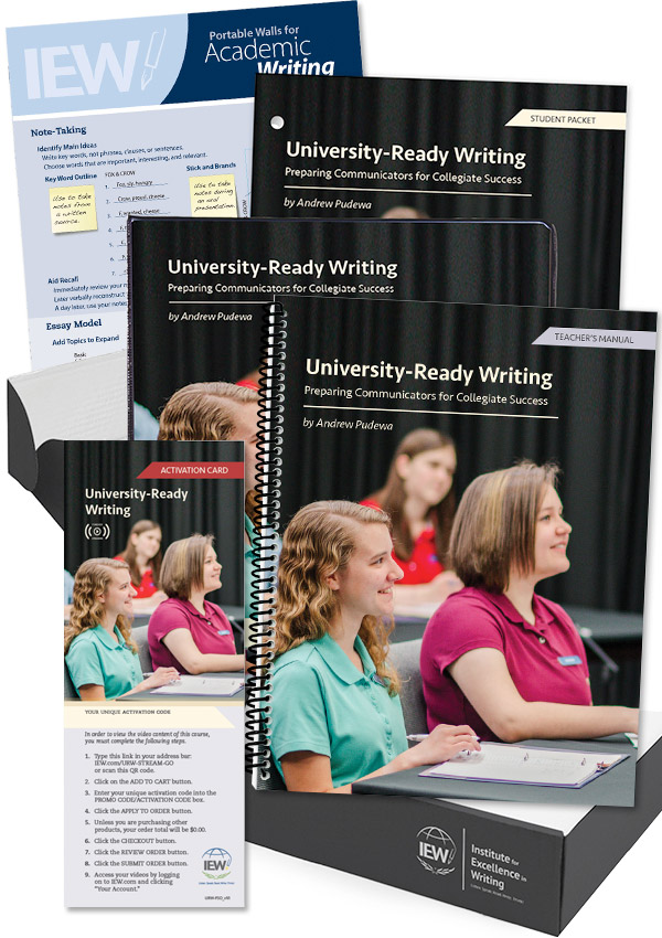 University-Ready Writing kit with curriculum books
