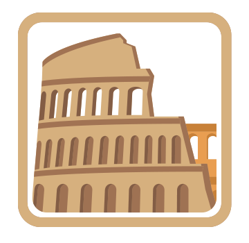 Roman colosseum graphic image
