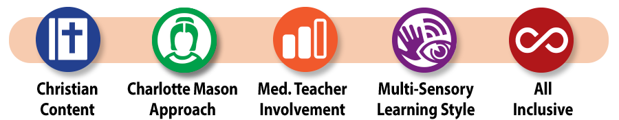 Master Books Americas Story curriculum icons