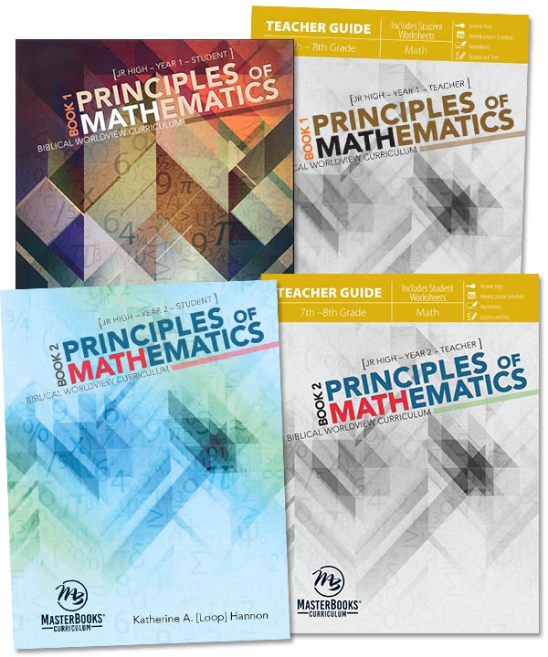 Master Books Principles of Mathematics curriculum books