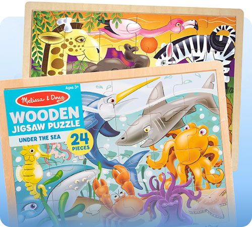 Melissa & Doug® Wooden Jigsaw Puzzles