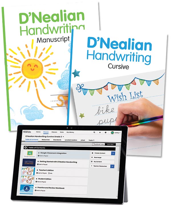 Savvas D&rsquo;Nealian Handwriting  curriculum books