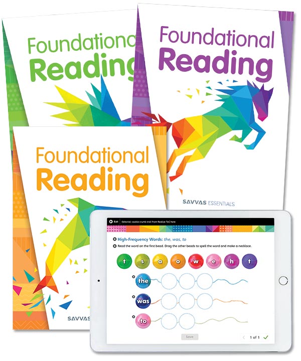 Savvas Foundational Reading curriculum books