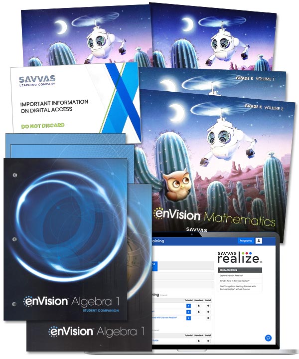 Savvas enVision Mathematics curriculum books
