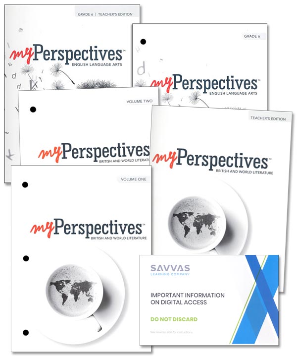Savvas myPerspectives ELA curriculum books