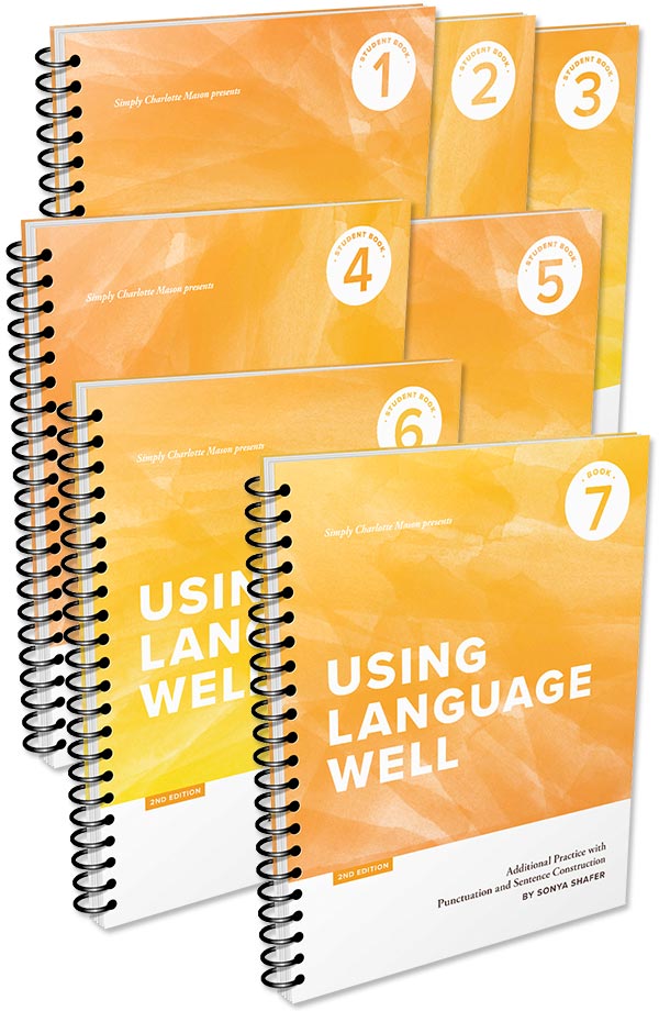 Sample selection of books from Using Language Well curriculum